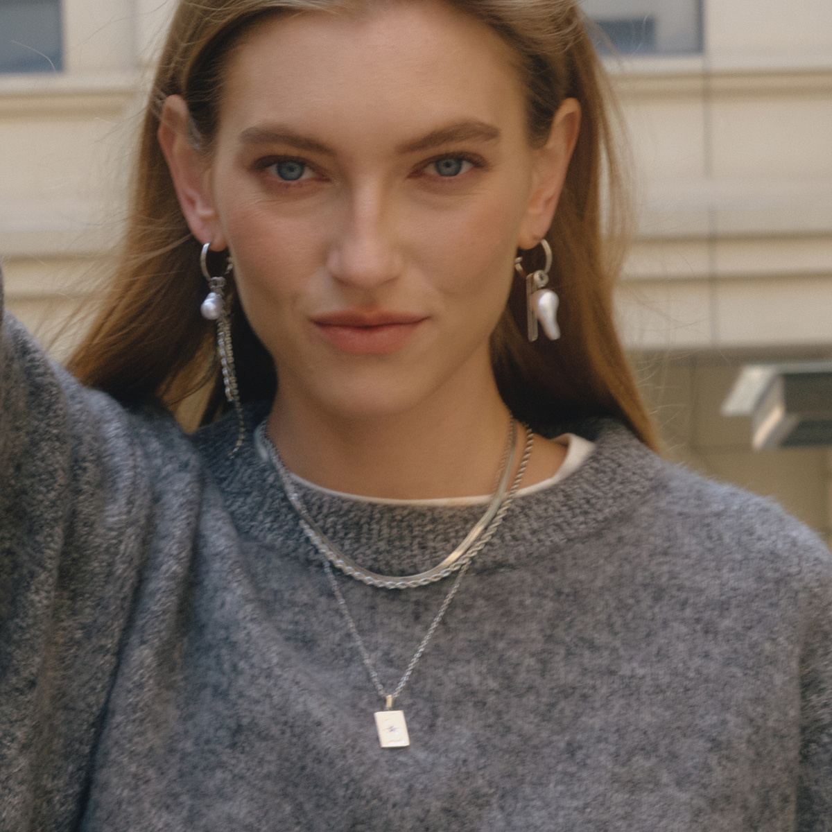 Elenys Astra Layered vrstvený náhrdelník 3 řetízky